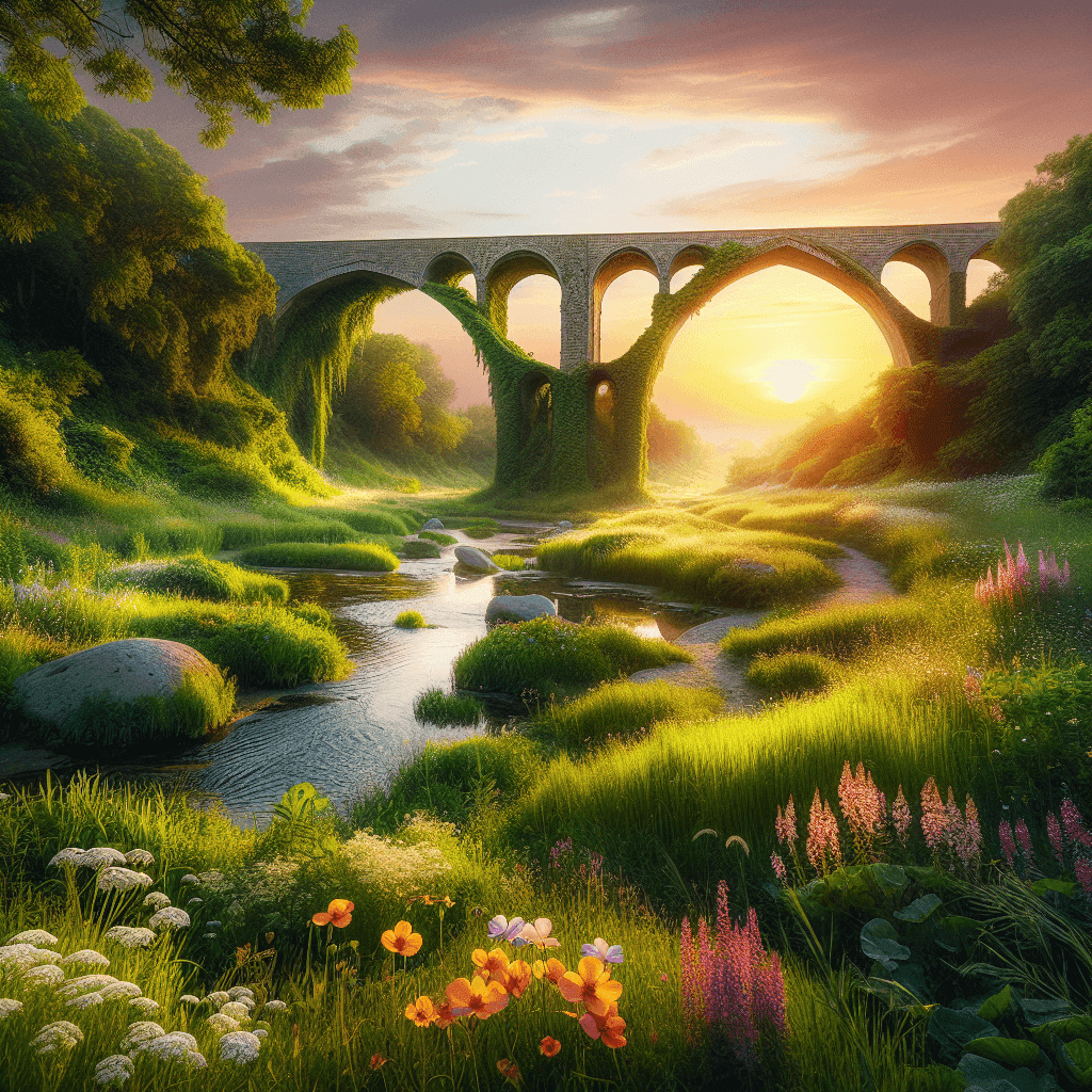 beautiful river scene