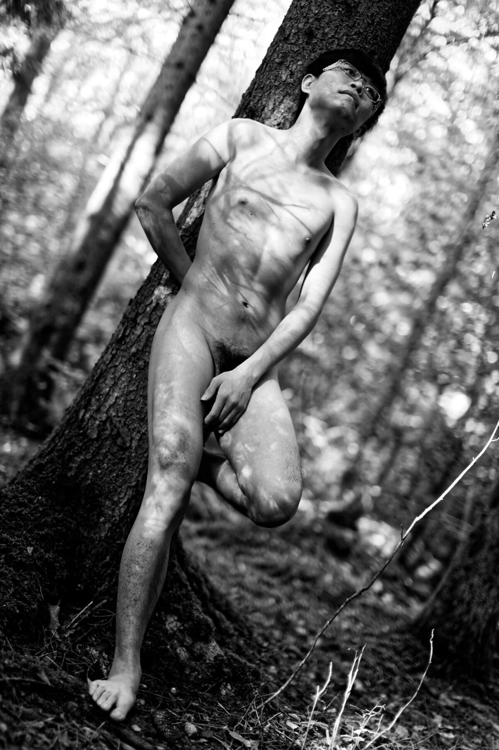 Naked Outdoor in the woods 12