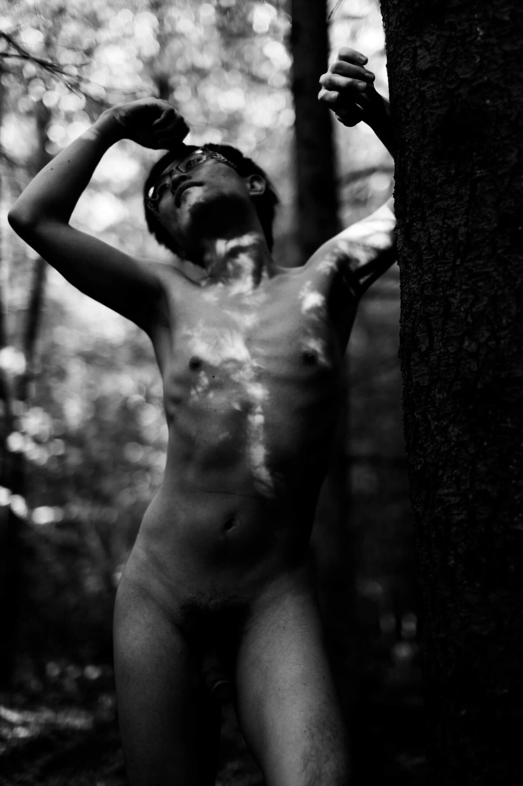 Naked Outdoor in the woods 13