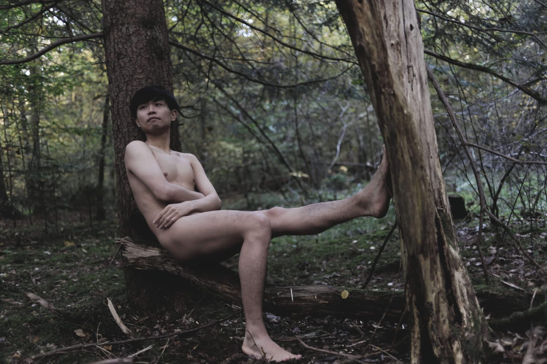 Naked Outdoor in the woods 33