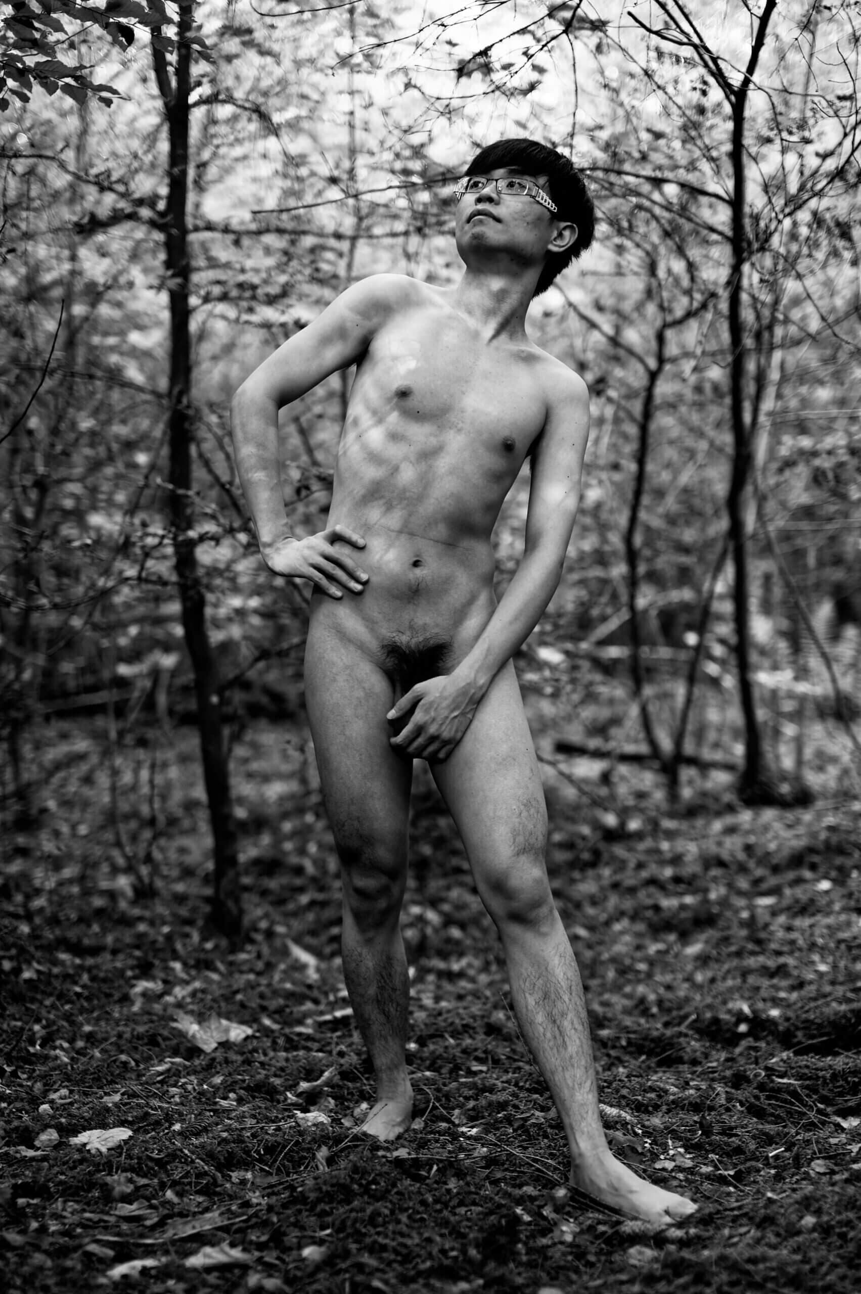 Naked Outdoor in the woods 7