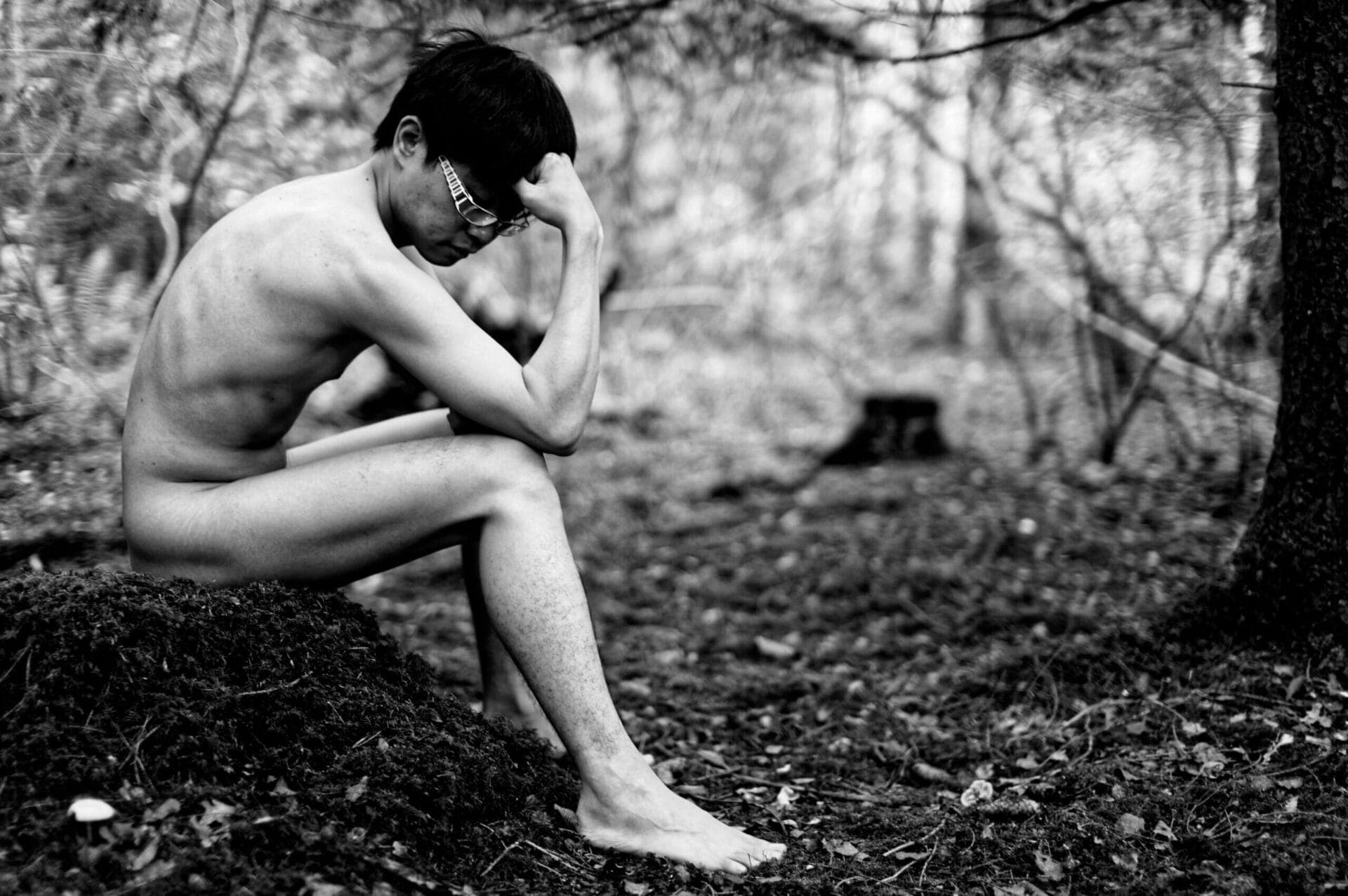 Naked Outdoor in the woods 8