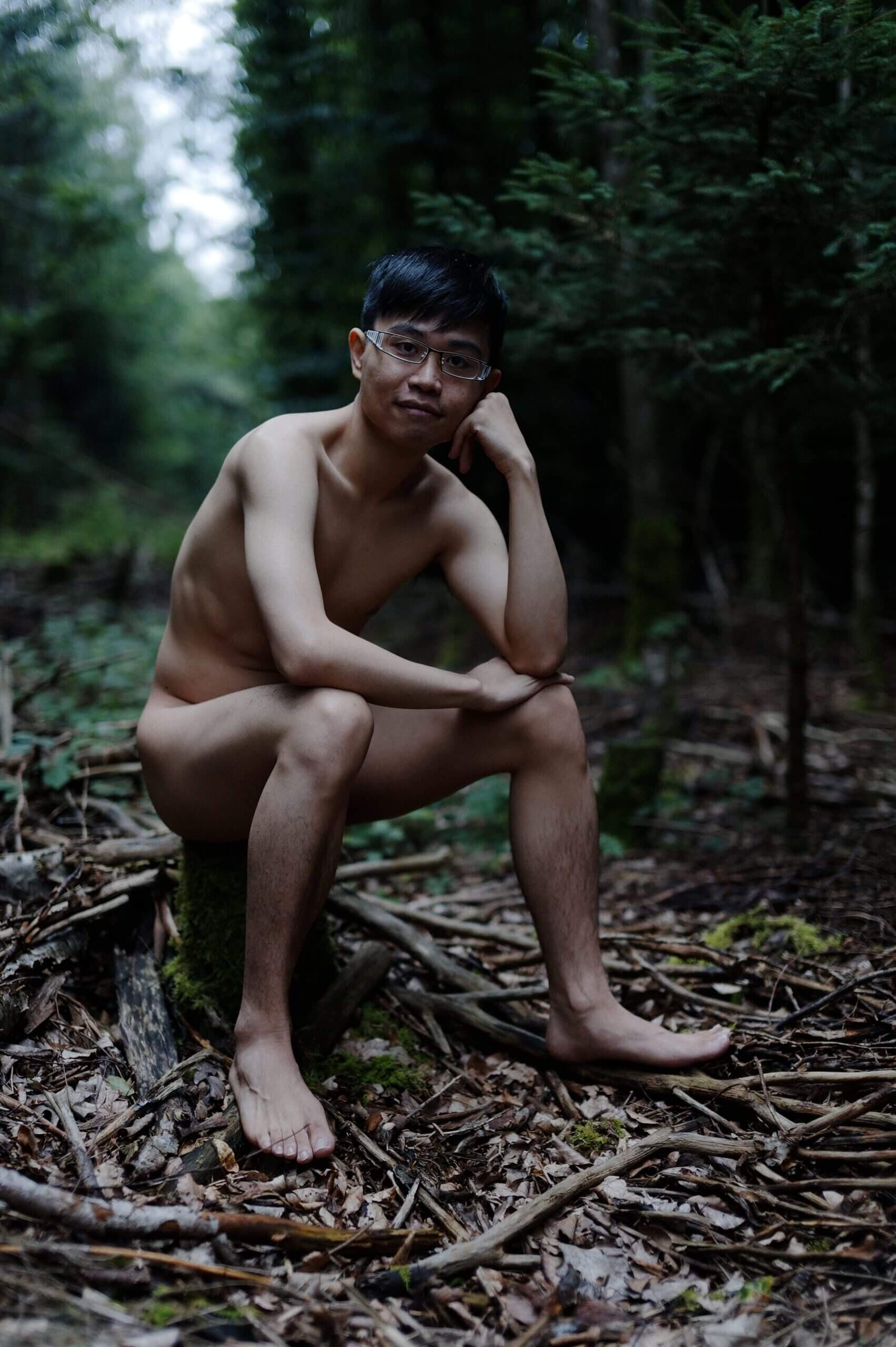 Naked Outdoor in the woods again 17