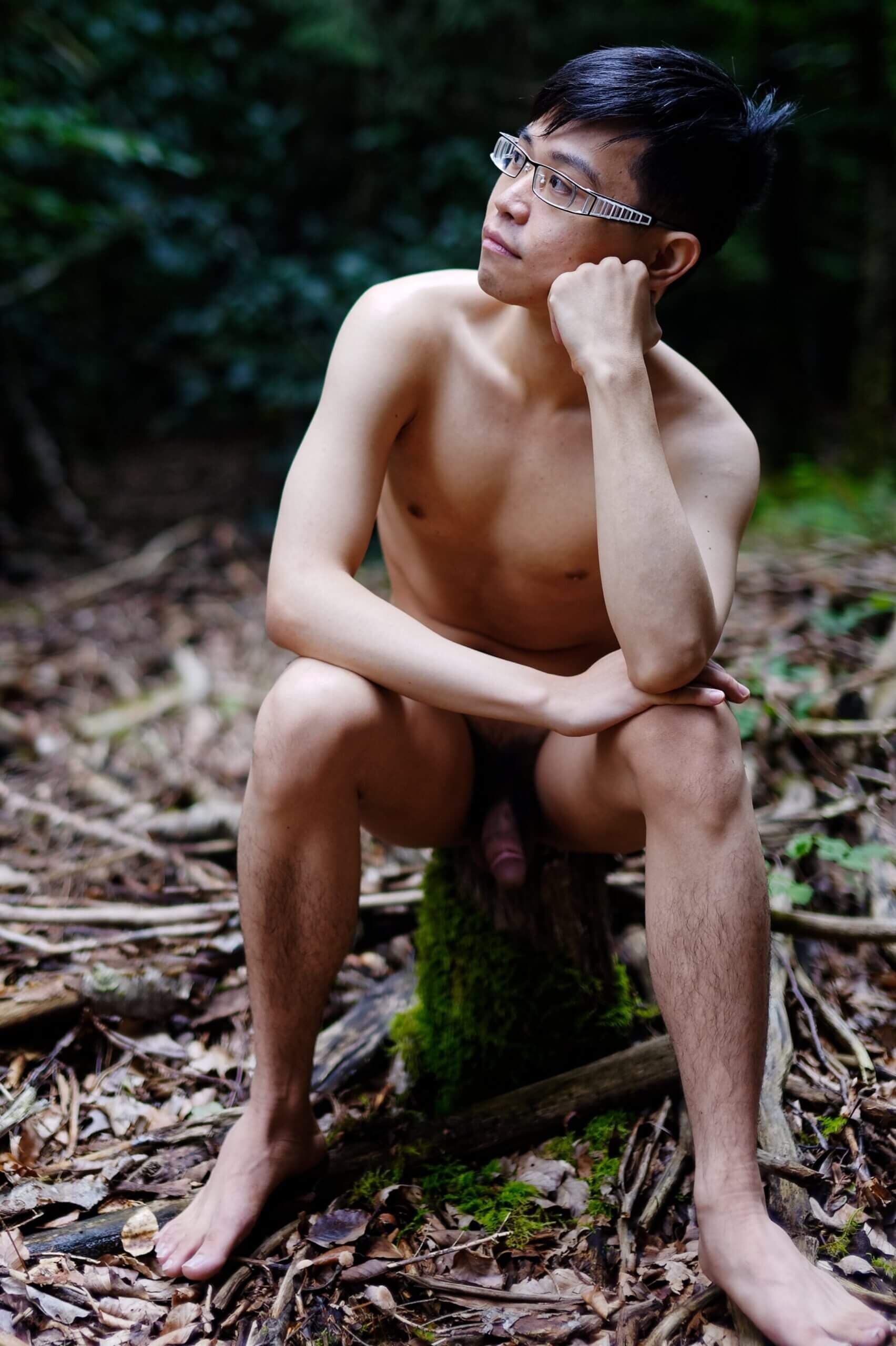 Naked Outdoor in the woods again 18