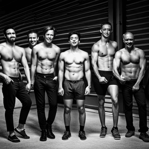 Topless men