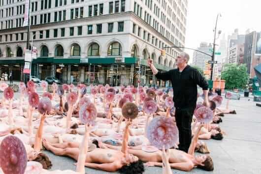 NUDE #WETHENIPPLE ART ACTION AT FACEBOOK HEADQUARTERS CALLS OUT CENSORSHIP 2